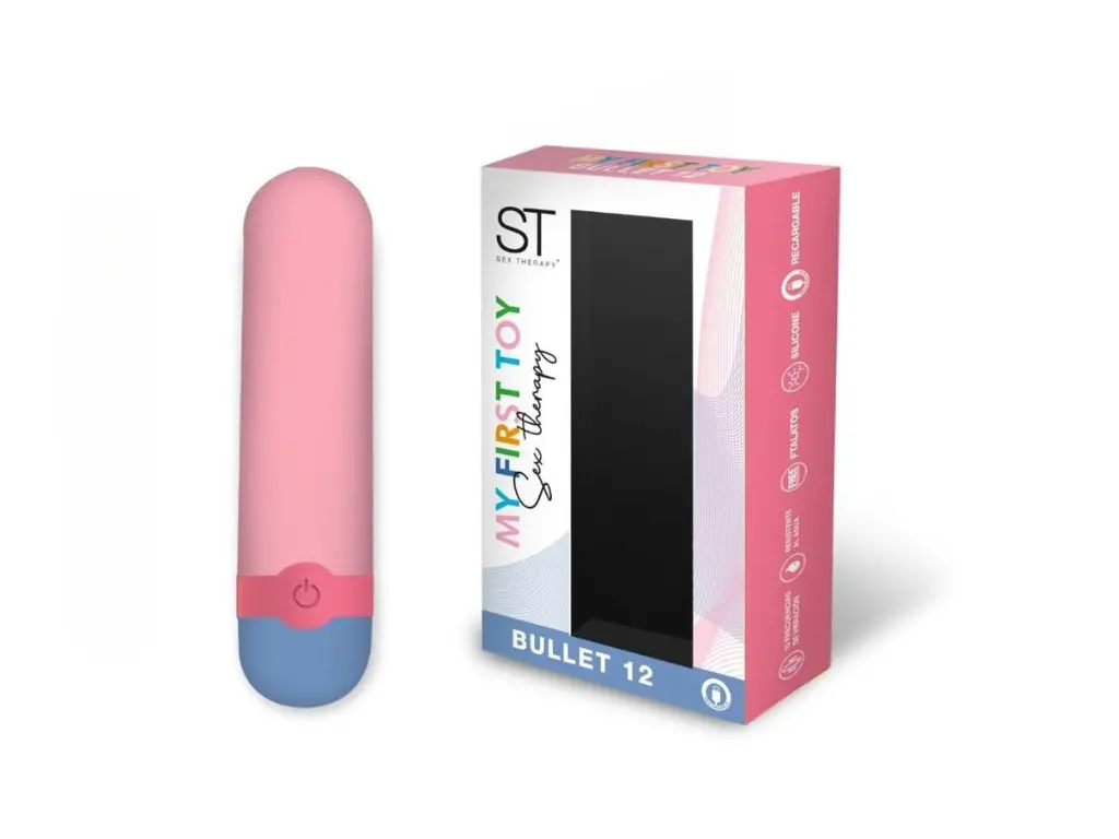 [ST-BU-0082-ROSA] Bullet 12 - Bala Vibradora Rosa USB