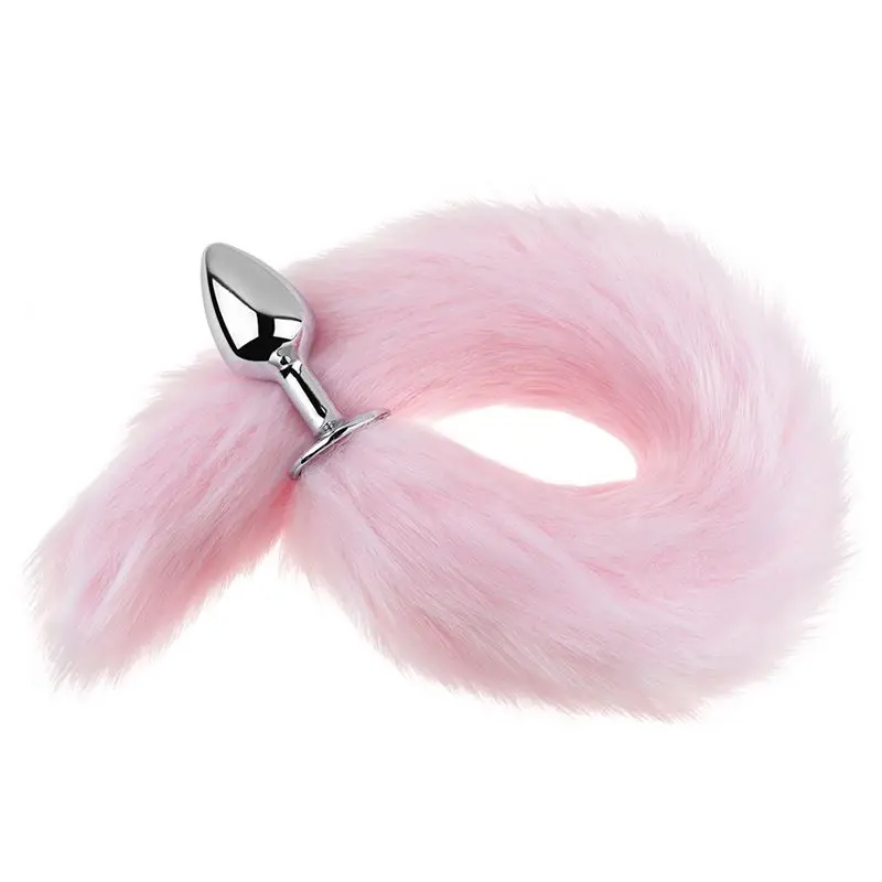 Plug Anal Cola Metal Pequeño Pink