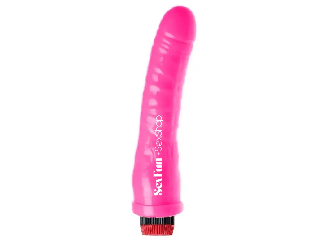 [SM-1054-62] Banana Grande Vibro - Linea Pastel - Vibrador 18cm (Rosa Pastel)