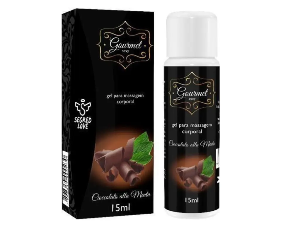Gourmet gel comestible sabor chocolate menta – para sexo oral