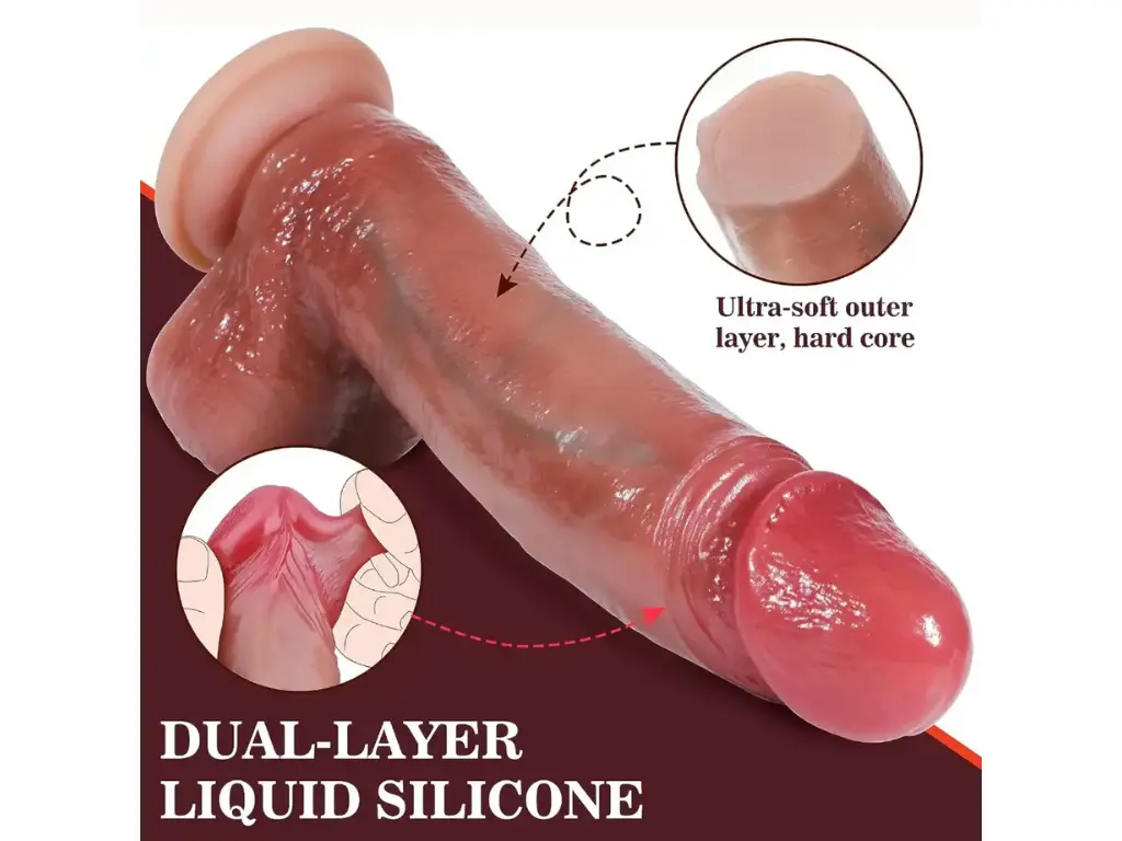 [QYL-011] Dildo Realistico Pellizcable con ventosa