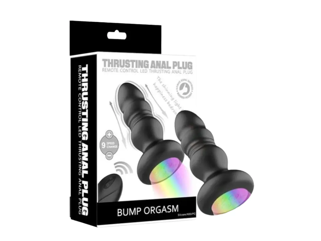 Plug Anal Led Sube y Baja Control Remoto