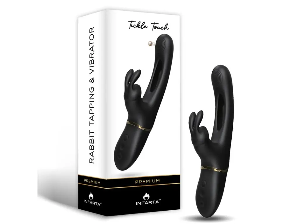 Rabbit Vibrador con Pulsacion -Tickle Touch
