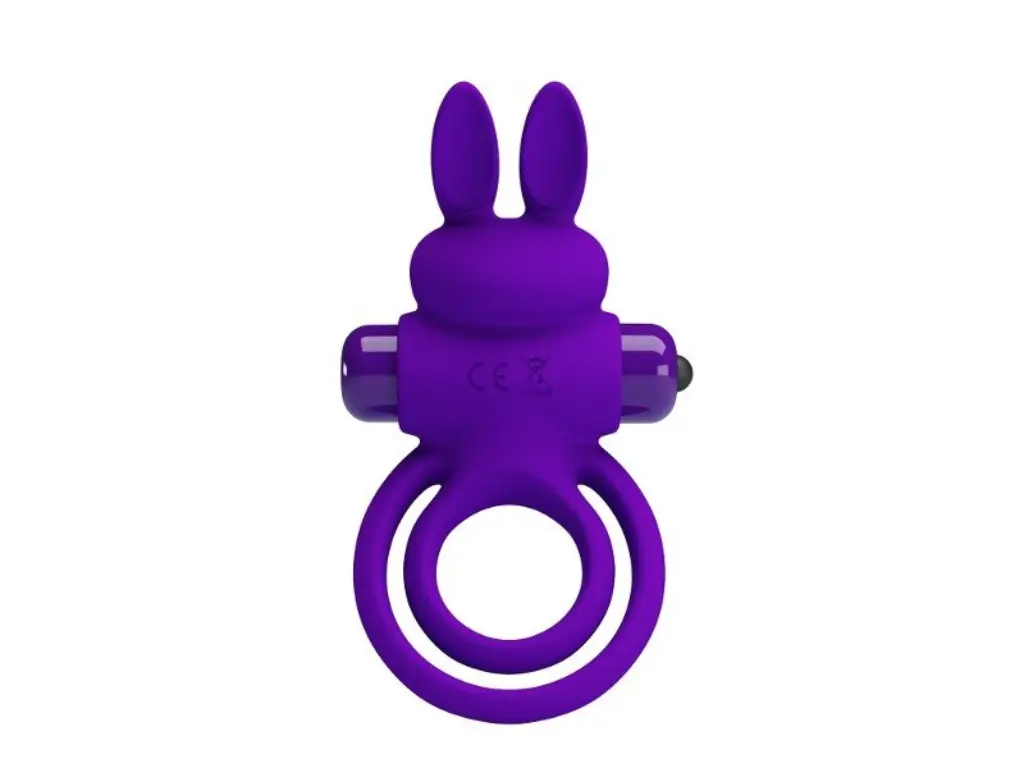 [BI-210206-1] Anillo Vibrador doble Aro - Bunny Cock Ring