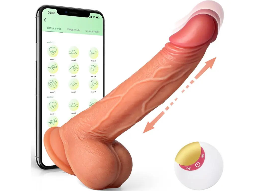 Dildo Vibrador con Movimiento y APP