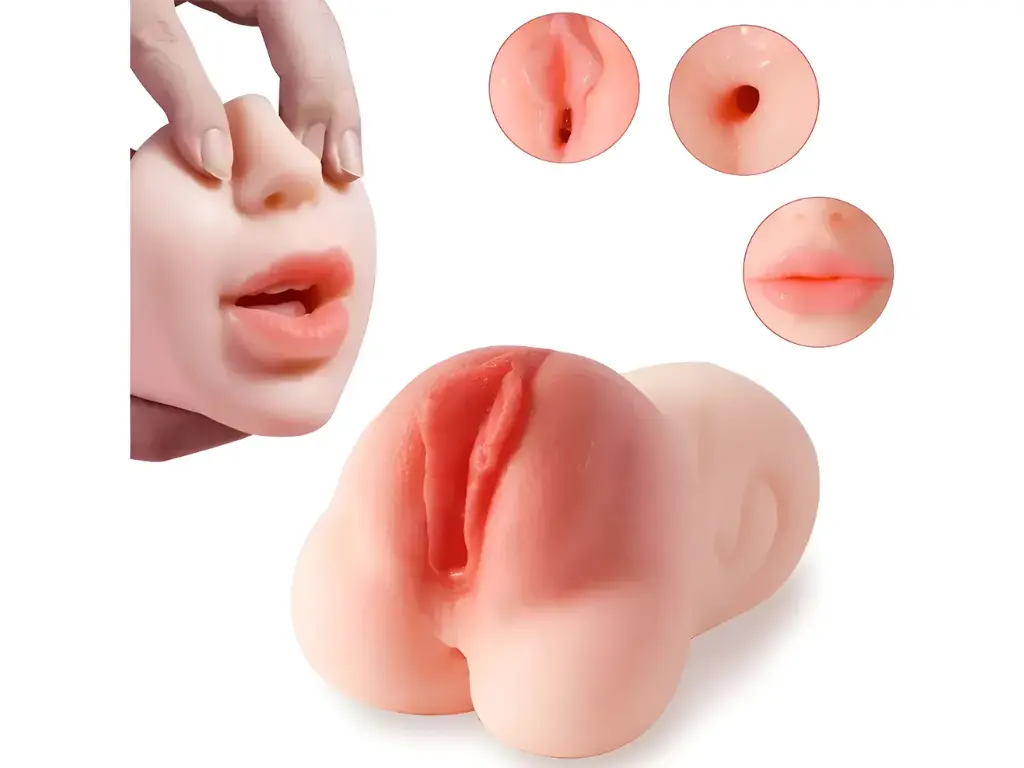 [MQ-122] Masturbador 3 en 1 - Boca Ano Vagina