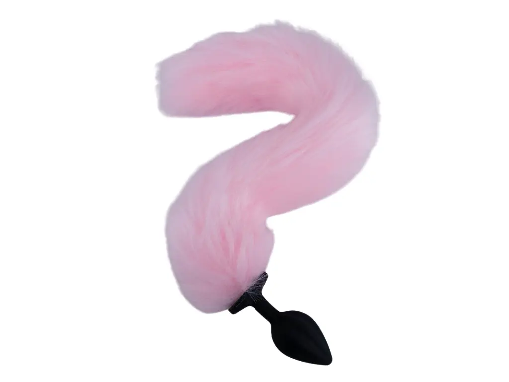 Plug Cola de Zorro Rosa - S