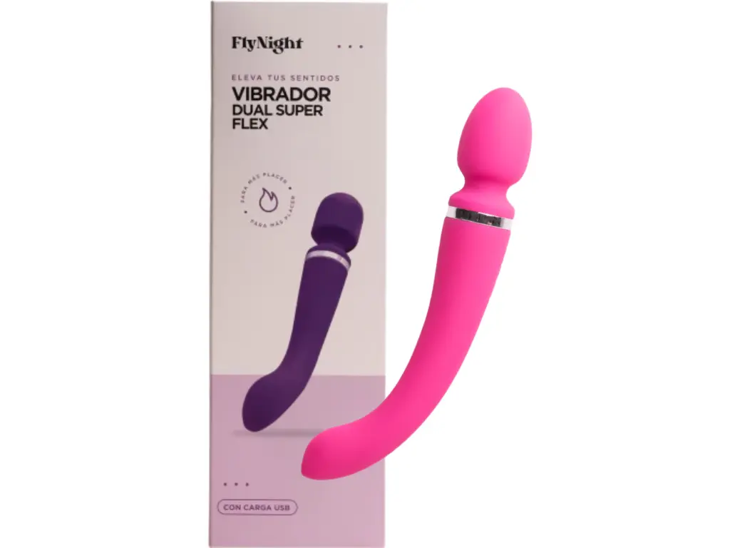 VIBRADOR DUAL SUPER FLEX ROSA