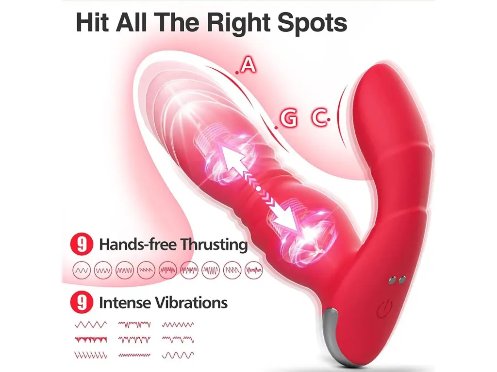 Vibrador Prostatico o Punto G con Movimiento y Control