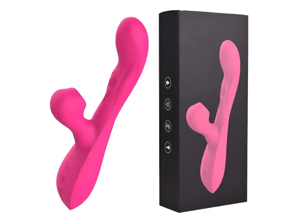 Vibrador Rabbit con Pulsaciones en Punto G y Succionador