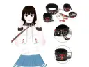 Set BDSM Collar Con Correa Esposas y Pinzas