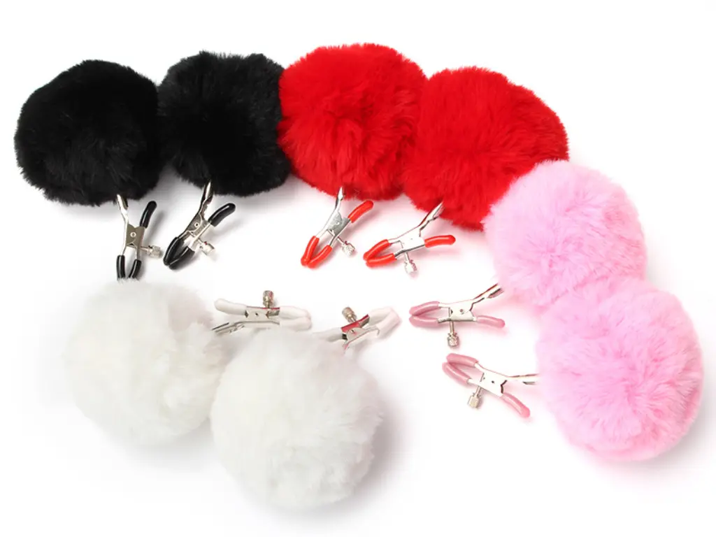 [RJ-027] Pinzas para Pezones con Pompon