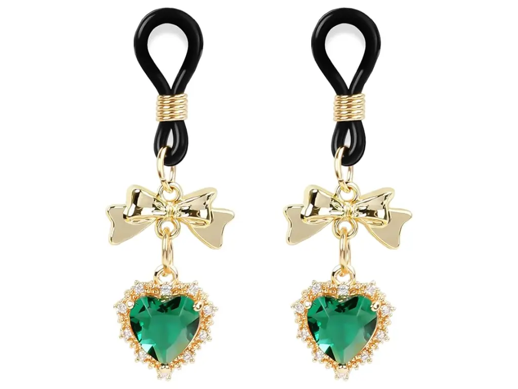 Lazo Para Pezones con Joyeria Dorada