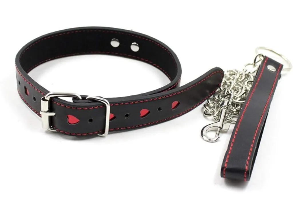 [AS-JQ-012] Collar con Corazones y cadena con Mosqueton