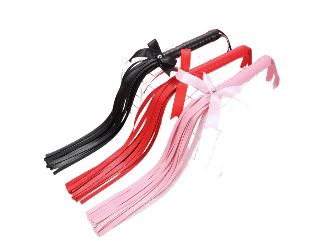 [AS-PB-049] Latigo de Mango Rigido con Moño (ROSA)