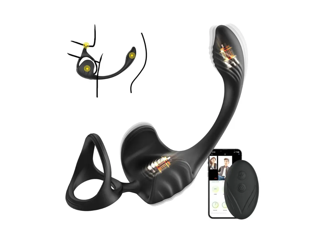 Estimulador Prostatico y Testiculos con Anillo