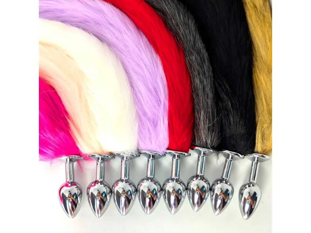 [AP-116-S-BLANCO] Plug Cola de Zorro - S (Blanco)