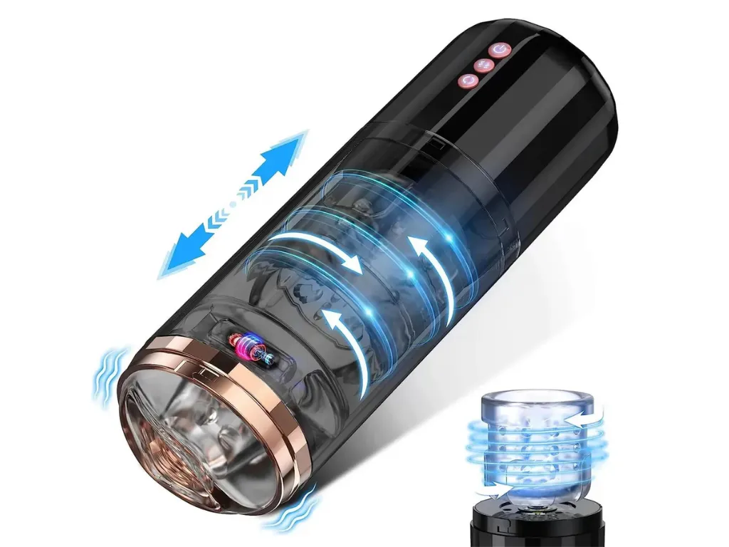Masturbador Automatico con Movimiento y Vibracion