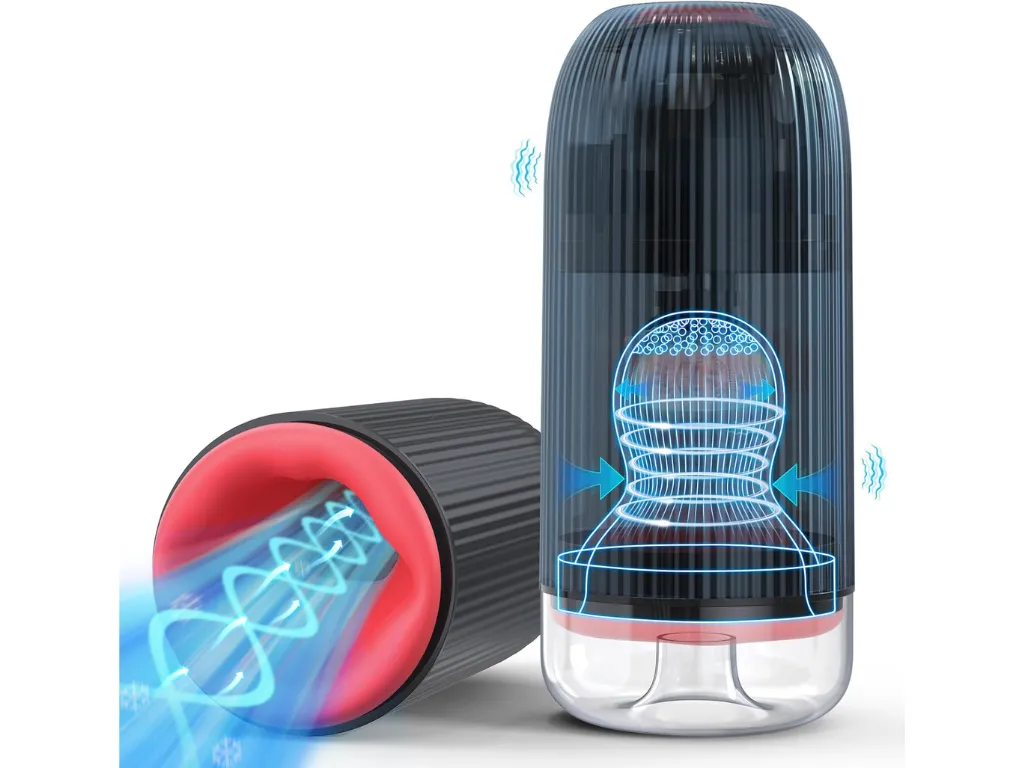 Bouche - Masturbador 3 en 1 - Succion, Vibracion, Movimiento