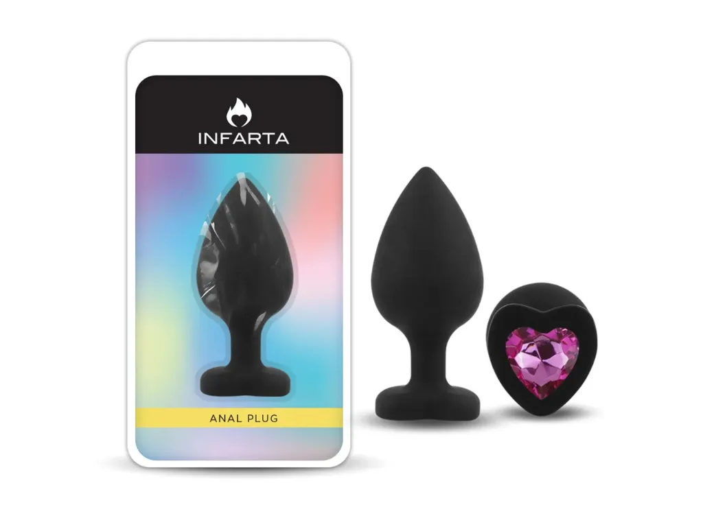 Plug Anal Siliconado Corazon - L