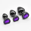 Plug S Anal Dilatador con Joya Corazon Violeta