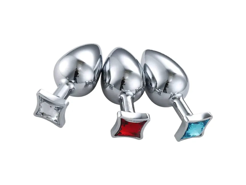 Plug Anal de Aluminio Joya Diamante - M