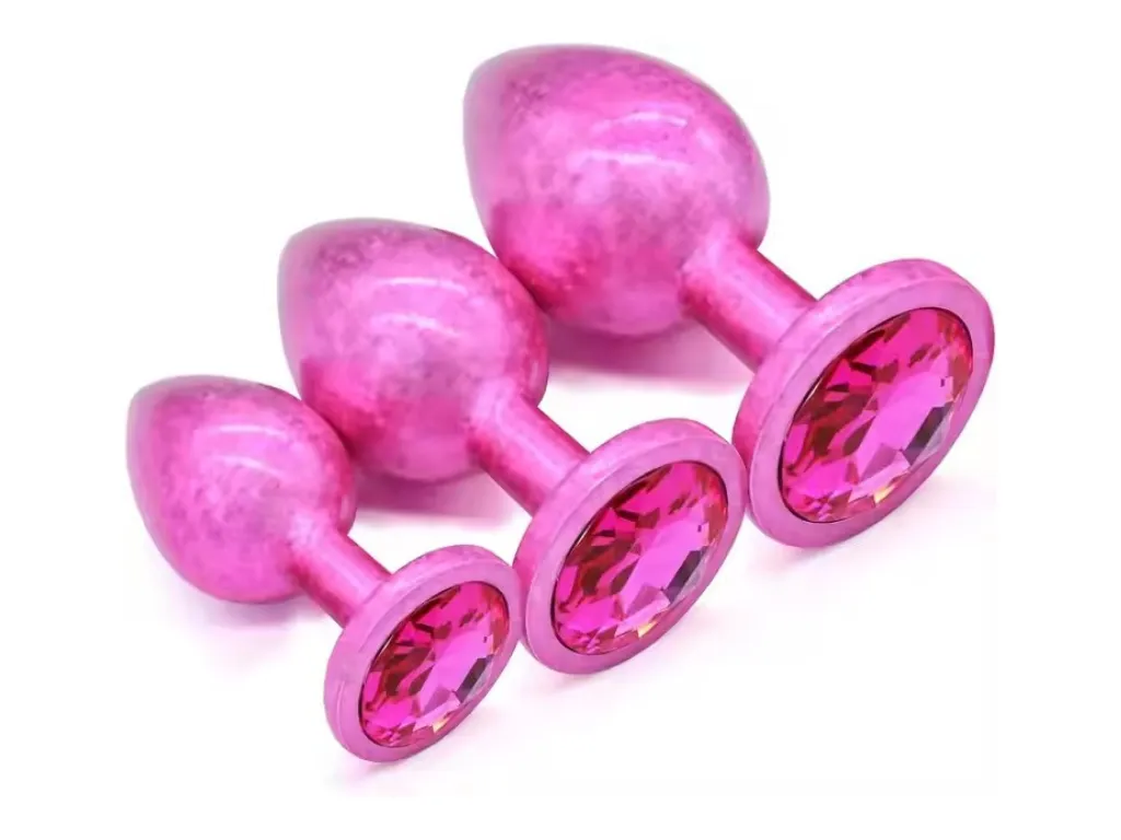 [NY-JS-50-1-S] Plug Anal Fucsia con Textura - S