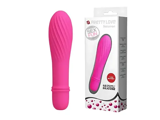 [BI-014503-2] Solomon Fucsia - Vibrador Texturado 10 Funciones