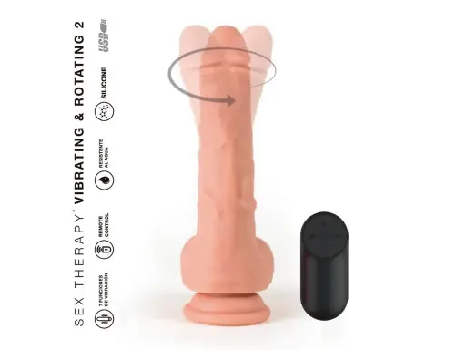 [ST-19003-8-1] Vibrador con Rotacion Recargable con Control