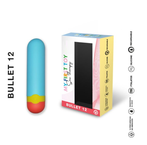 [ST-BU-0082-CELESTE] Bullet 12 - Bala Vibradora Celeste USB