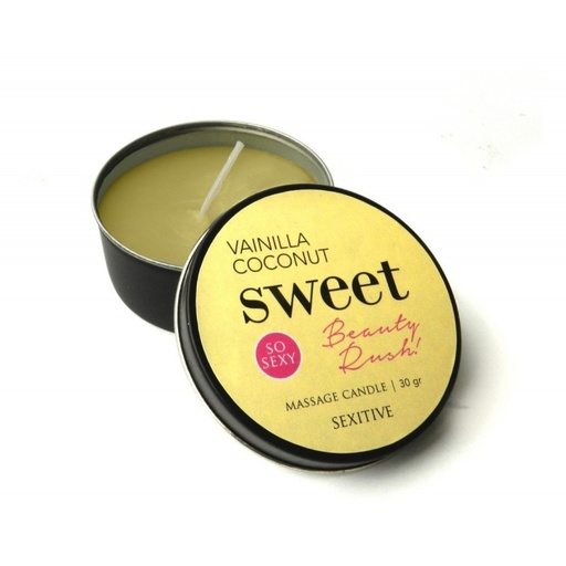 [SXT-D55] Vela para Masajes/Wax Play - Vainilla Coconut 30 gr