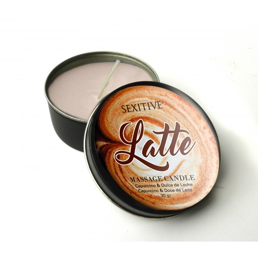 [SXT-D62] Vela para Masajes/Wax Play - Latte Capuccino & Dulce de leche