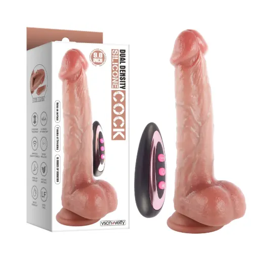 [VN-110203] Vibrador Realista Con Movimiento de 23 Cm