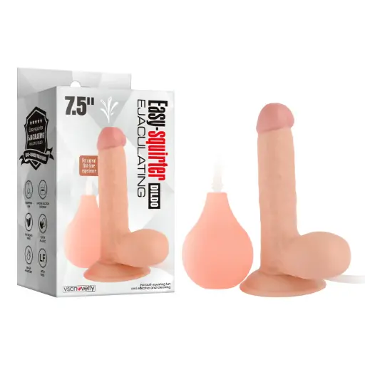 [VN-216021] Dildo Con Ventosa Eyaculador de 19 Cm