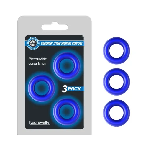 [VN-343001-Blue] Set Anillos Dona - Blue