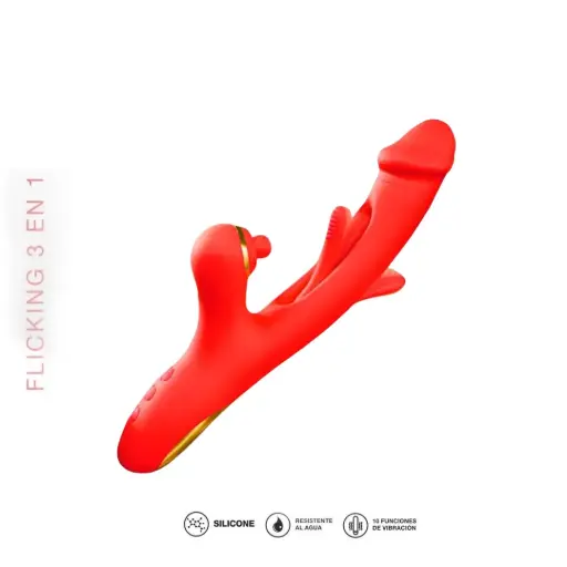 [ST-BST-VB2405025-RED] Rabit estimulador Flickking 3 en 1