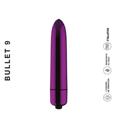 [ST-VB005-PURPLE] Bala Vibradora -  BULLET 9 Violeta