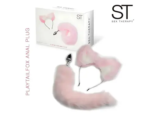 [ST-WB-011-PINK] Plug Cola Zorro + orejas