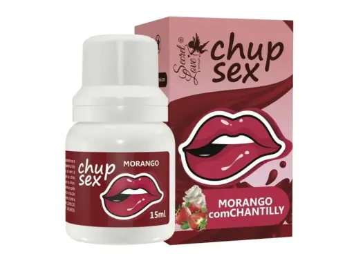[SL-1924] Chup sex Aceite comestible sabor frutilla con Chantilly – para sexo oral 