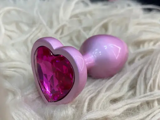 [NY-JS-37-L] Plug Anal Rosado de Corazon - L
